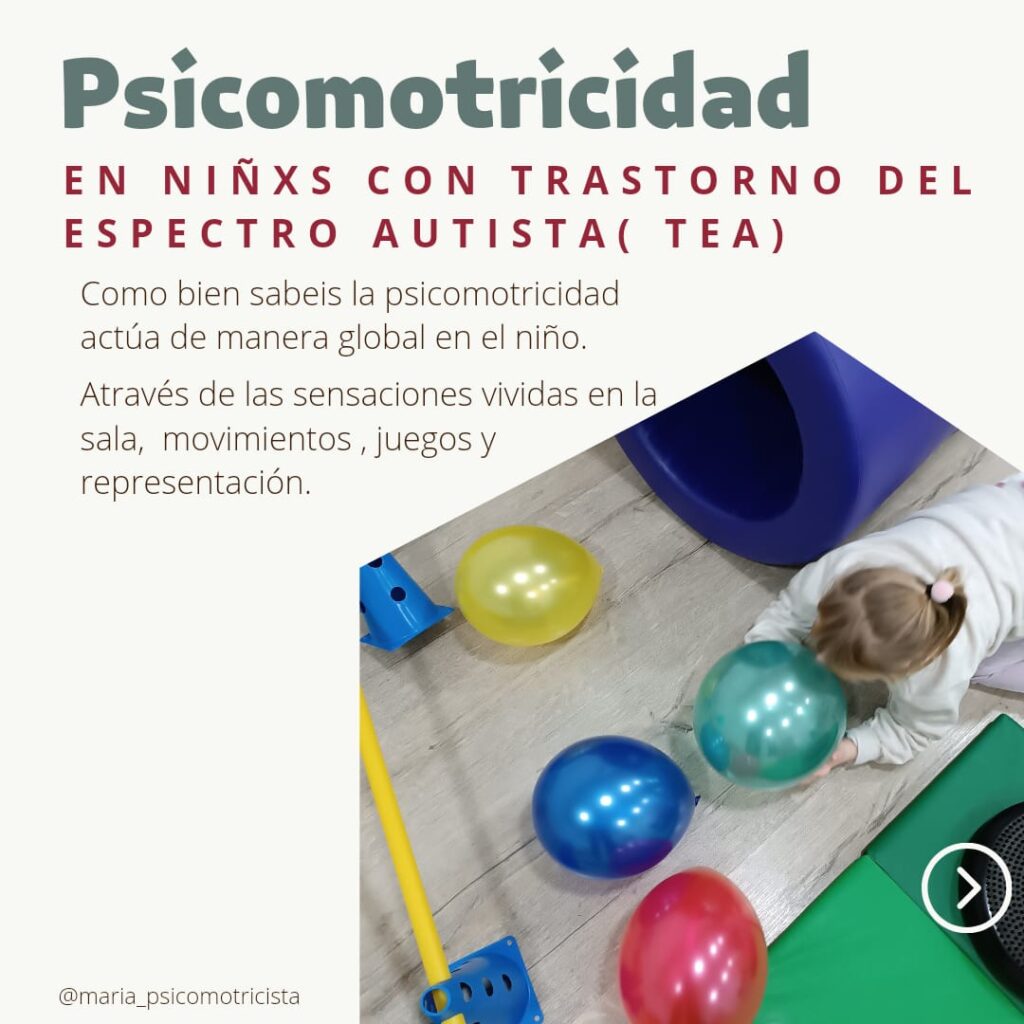 Psicomotricidad de Bernard Aucouturier en niños con TEA